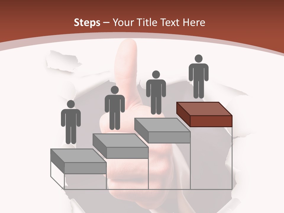 Arbeit Daumen Hoch Freisteller PowerPoint Template