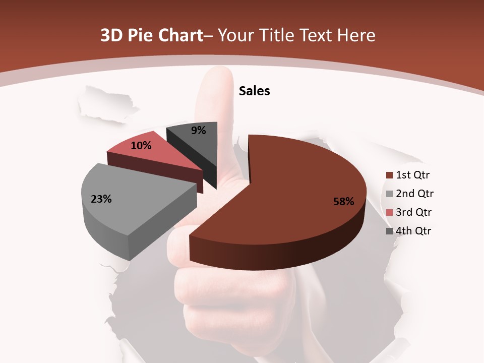 Arbeit Daumen Hoch Freisteller PowerPoint Template
