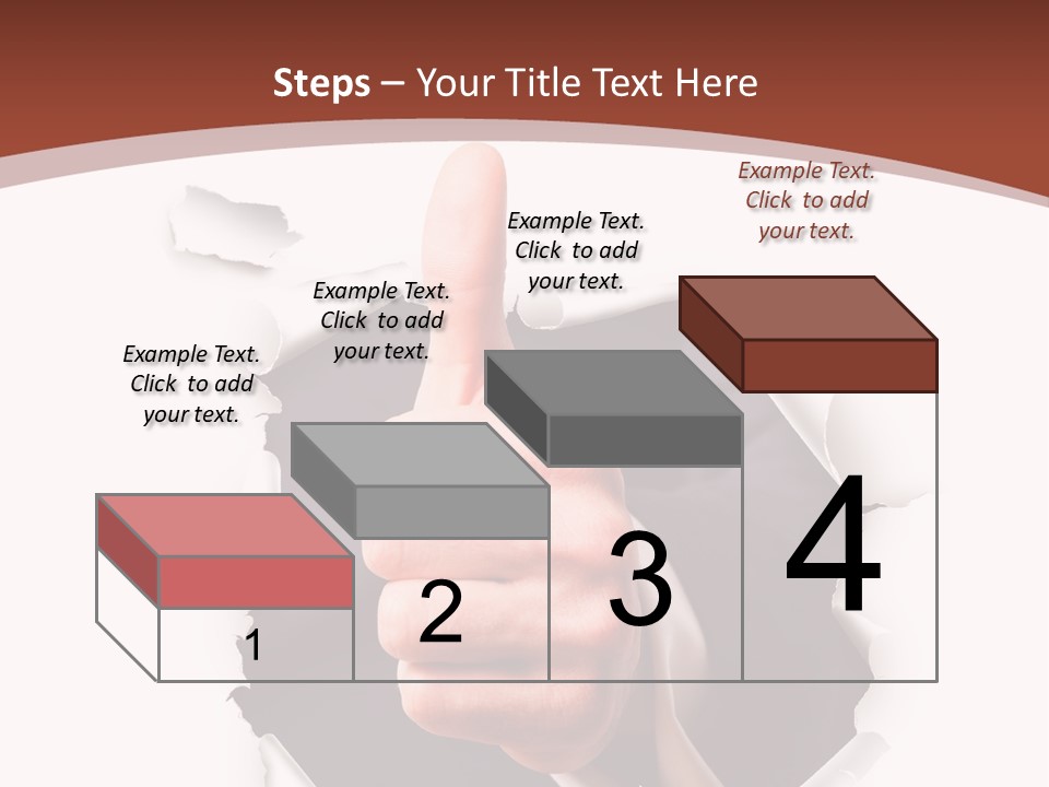 Arbeit Daumen Hoch Freisteller PowerPoint Template