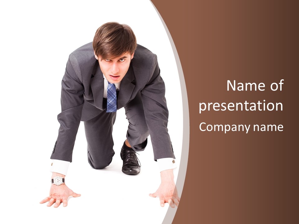 Manager Karriere Startl PowerPoint Template