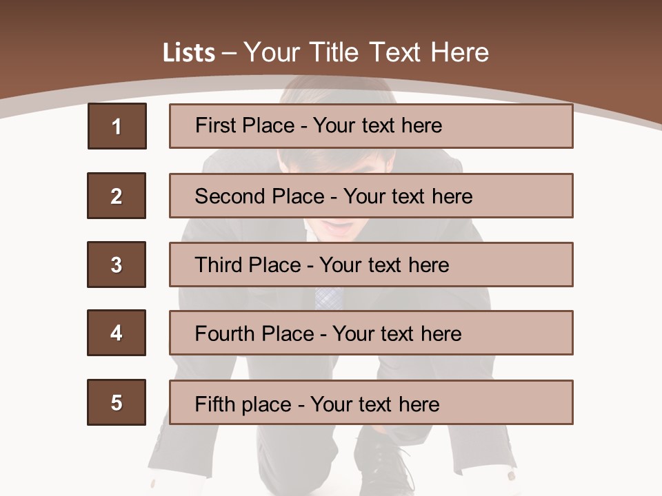 Manager Karriere Startl PowerPoint Template