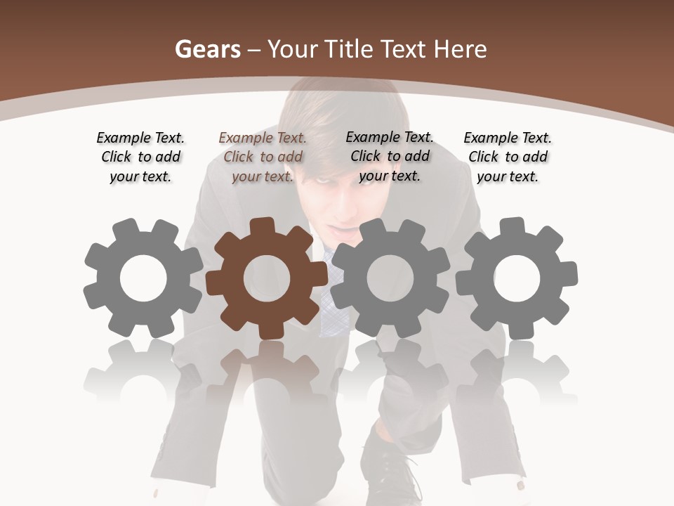 Manager Karriere Startl PowerPoint Template