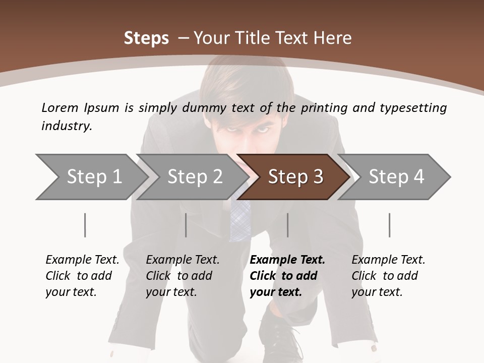 Manager Karriere Startl PowerPoint Template