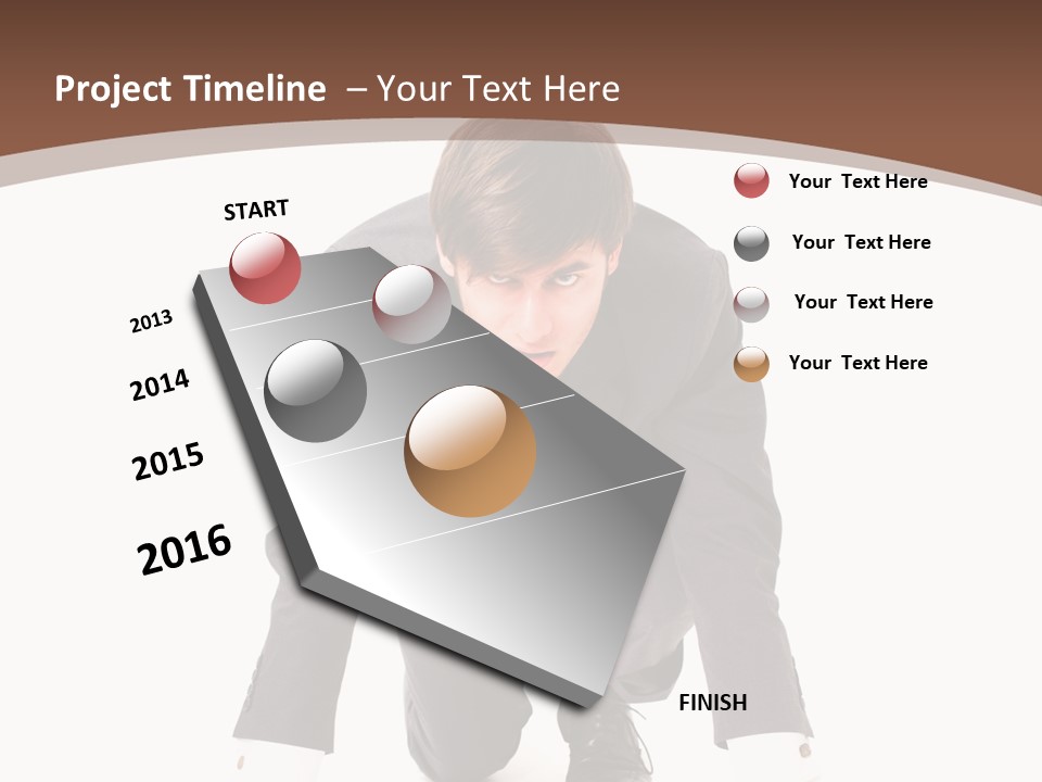 Manager Karriere Startl PowerPoint Template