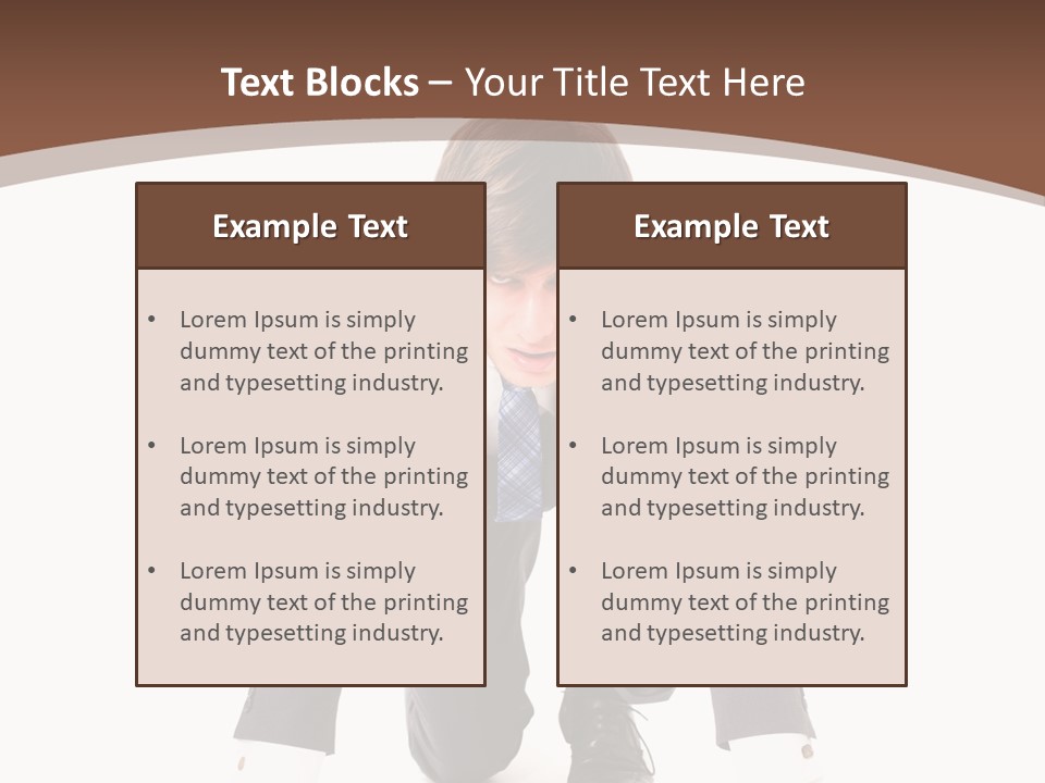 Manager Karriere Startl PowerPoint Template