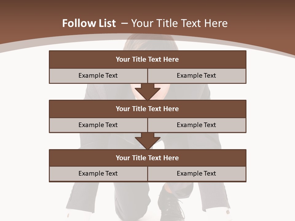 Manager Karriere Startl PowerPoint Template