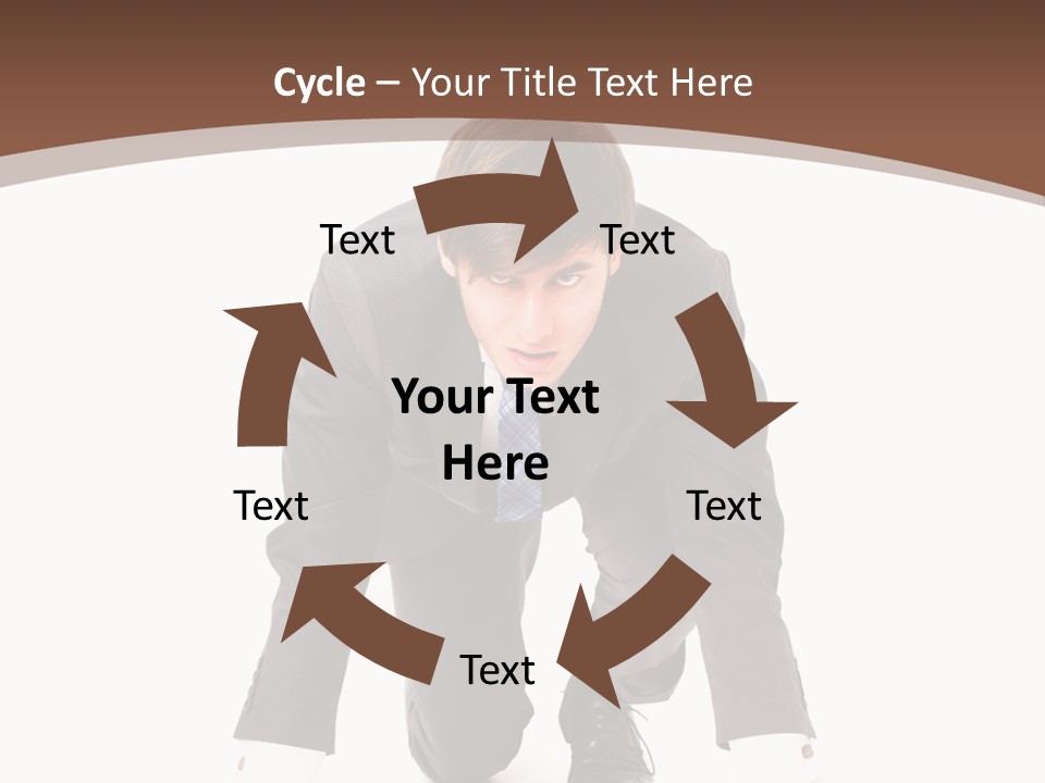 Manager Karriere Startl PowerPoint Template