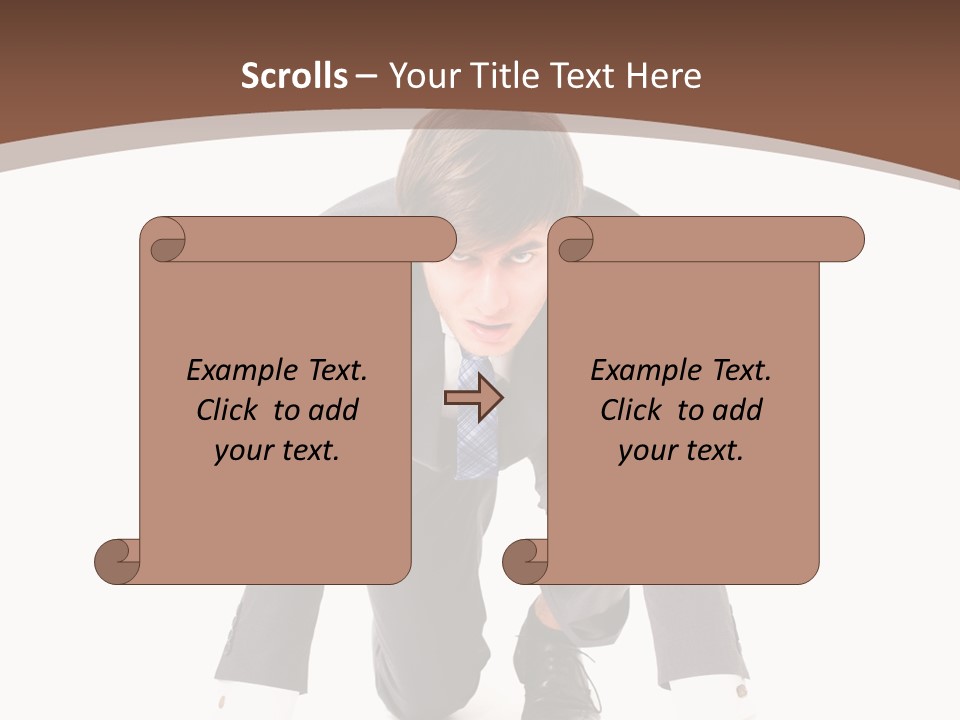 Manager Karriere Startl PowerPoint Template
