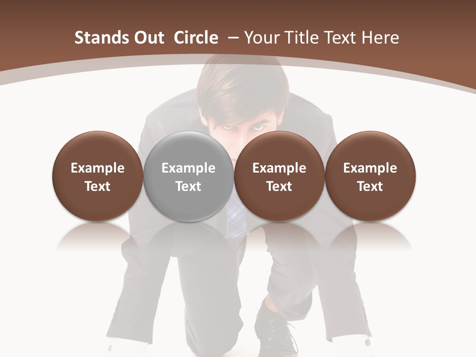 Manager Karriere Startl PowerPoint Template