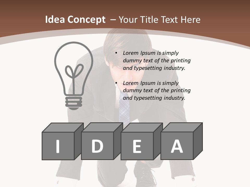 Manager Karriere Startl PowerPoint Template