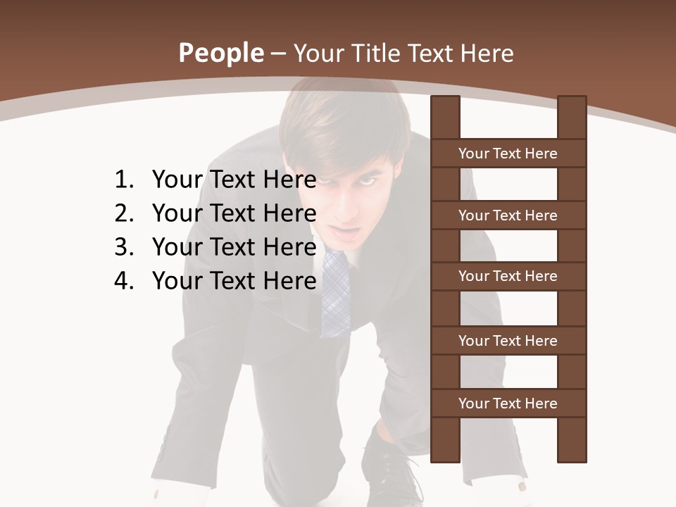 Manager Karriere Startl PowerPoint Template