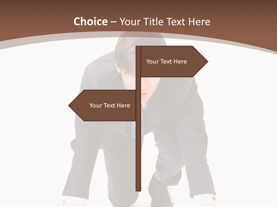 Manager Karriere Startl PowerPoint Template