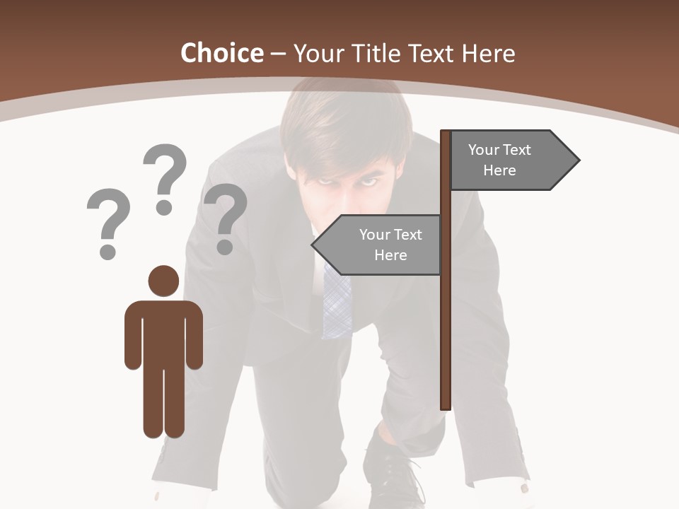 Manager Karriere Startl PowerPoint Template