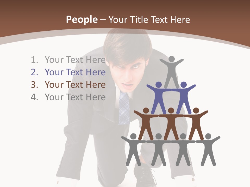 Manager Karriere Startl PowerPoint Template