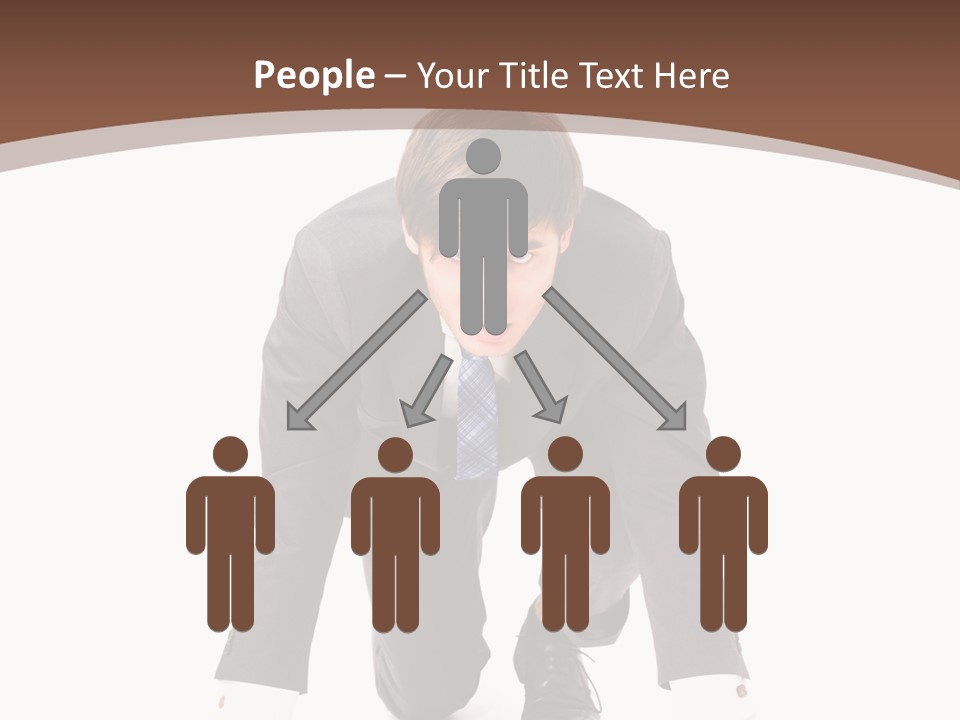 Manager Karriere Startl PowerPoint Template