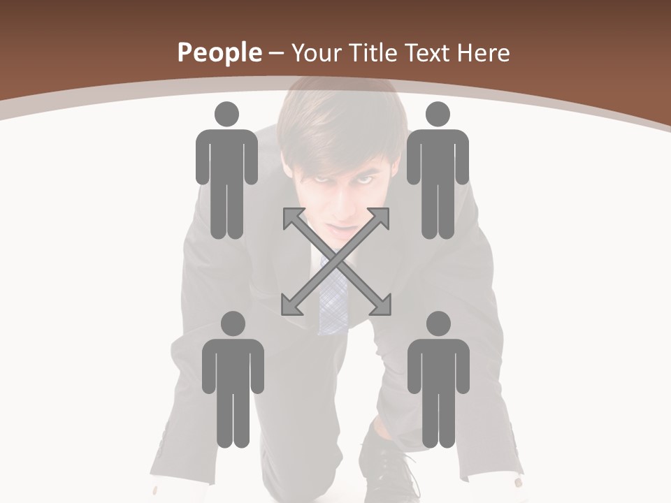 Manager Karriere Startl PowerPoint Template