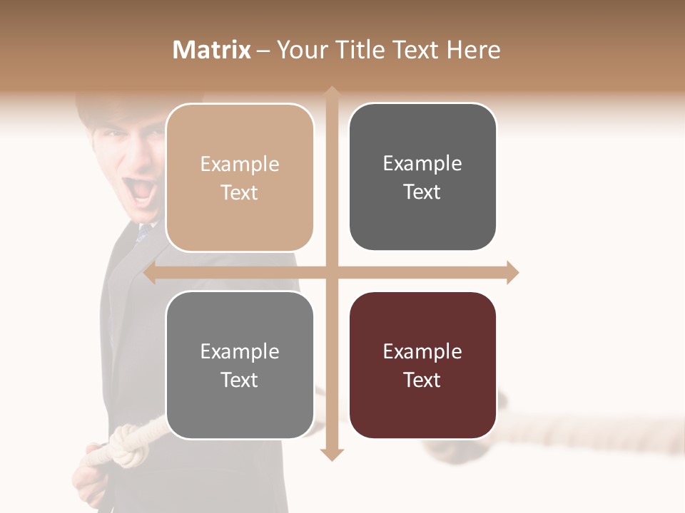 Chef Mensch Krise PowerPoint Template