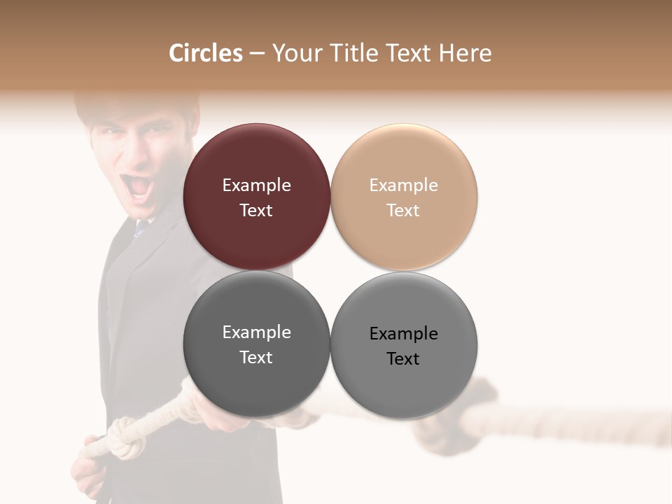 Chef Mensch Krise PowerPoint Template