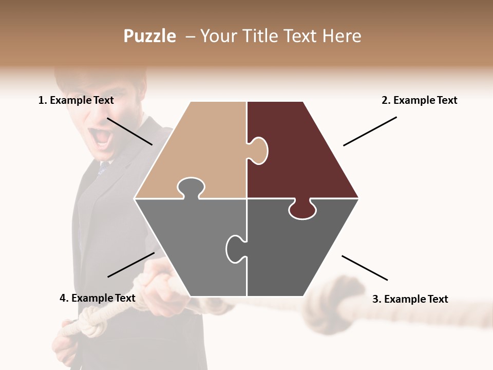 Chef Mensch Krise PowerPoint Template