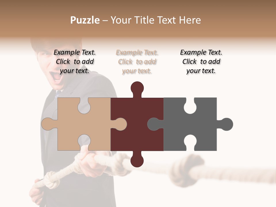 Chef Mensch Krise PowerPoint Template