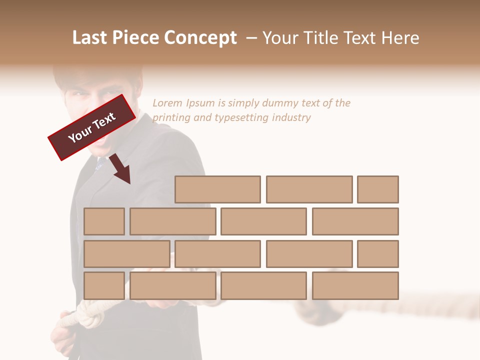 Chef Mensch Krise PowerPoint Template