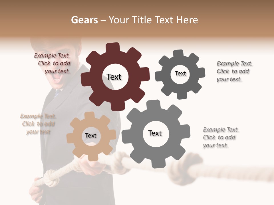 Chef Mensch Krise PowerPoint Template