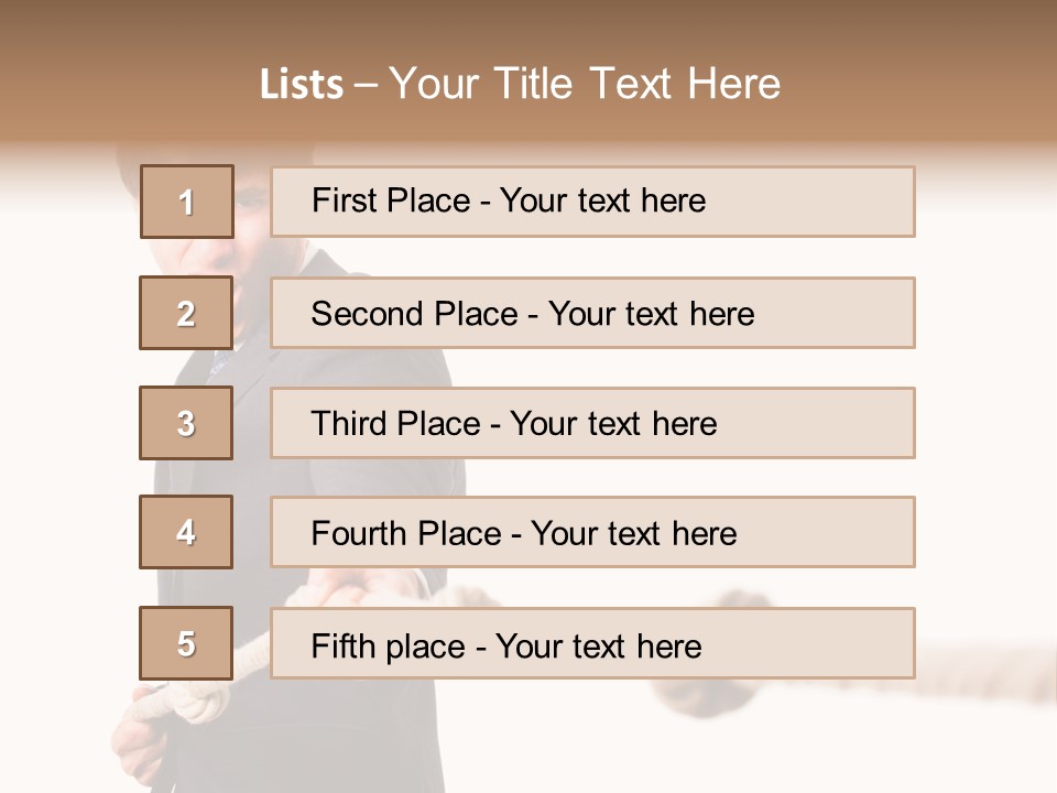 Chef Mensch Krise PowerPoint Template