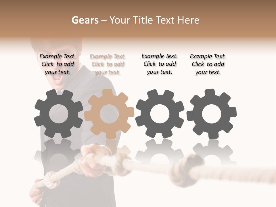 Chef Mensch Krise PowerPoint Template