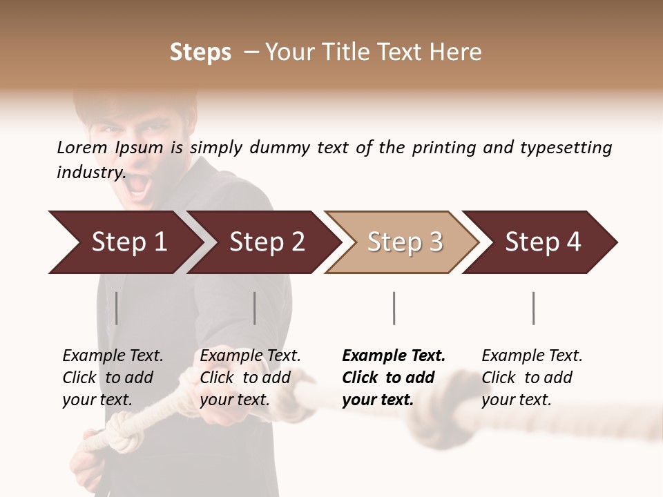 Chef Mensch Krise PowerPoint Template