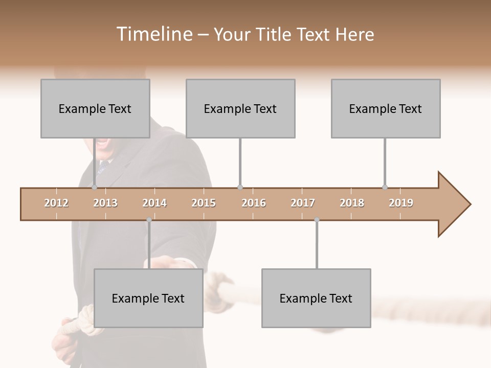 Chef Mensch Krise PowerPoint Template