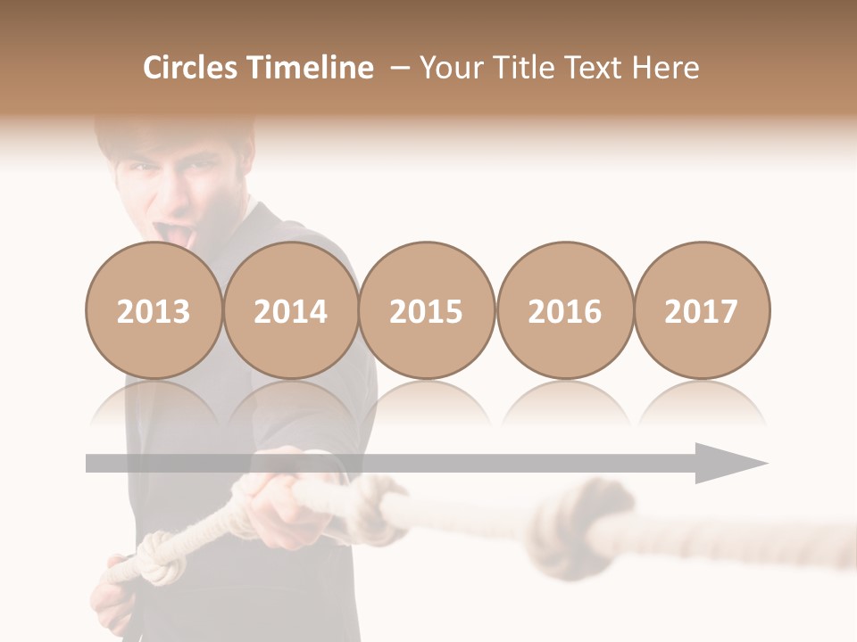 Chef Mensch Krise PowerPoint Template