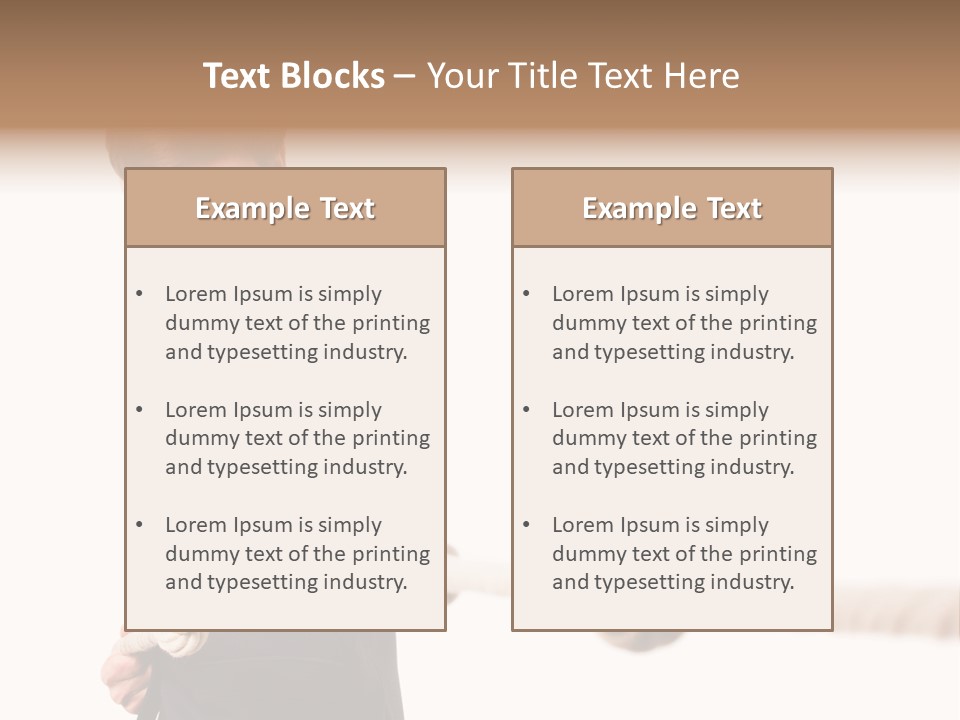 Chef Mensch Krise PowerPoint Template