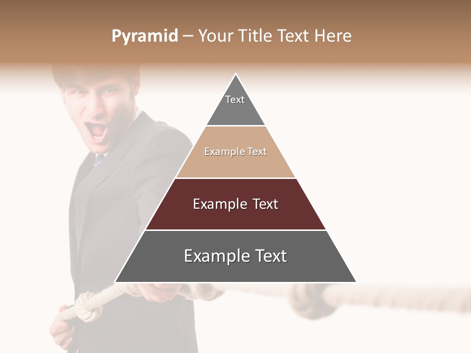 Chef Mensch Krise PowerPoint Template