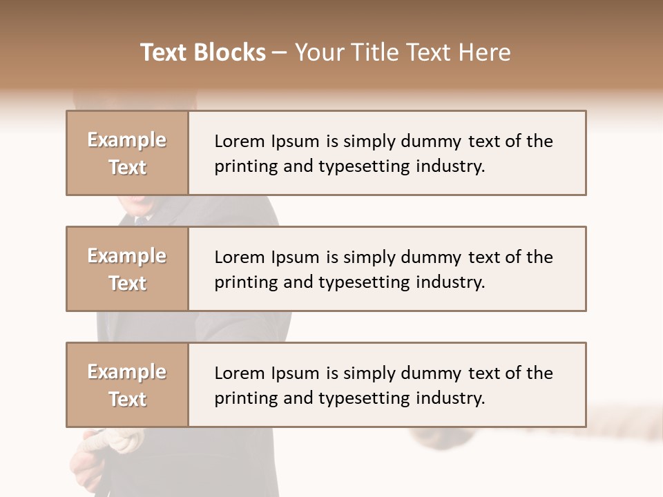 Chef Mensch Krise PowerPoint Template
