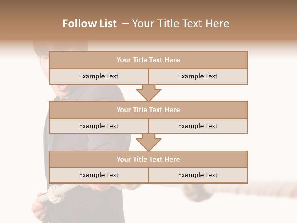 Chef Mensch Krise PowerPoint Template