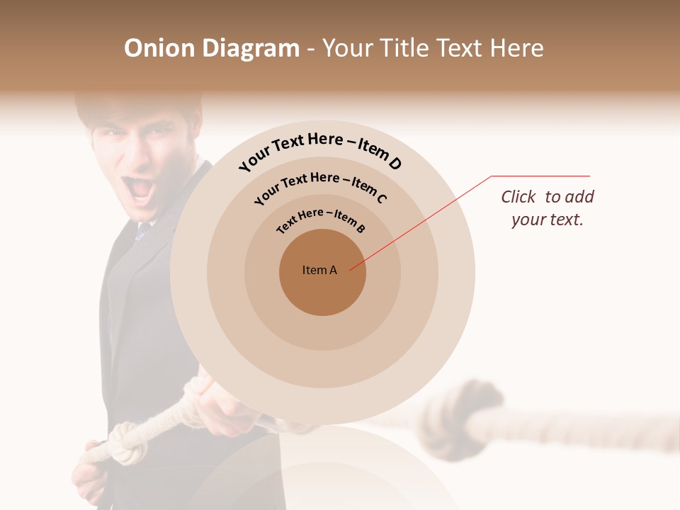 Chef Mensch Krise PowerPoint Template