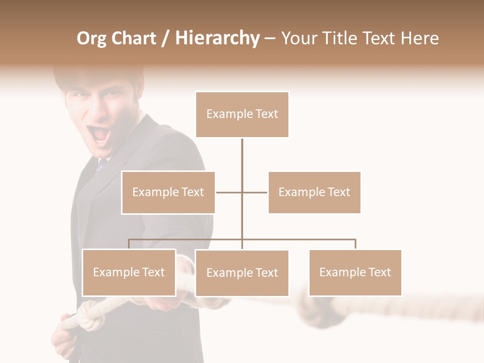 Chef Mensch Krise PowerPoint Template