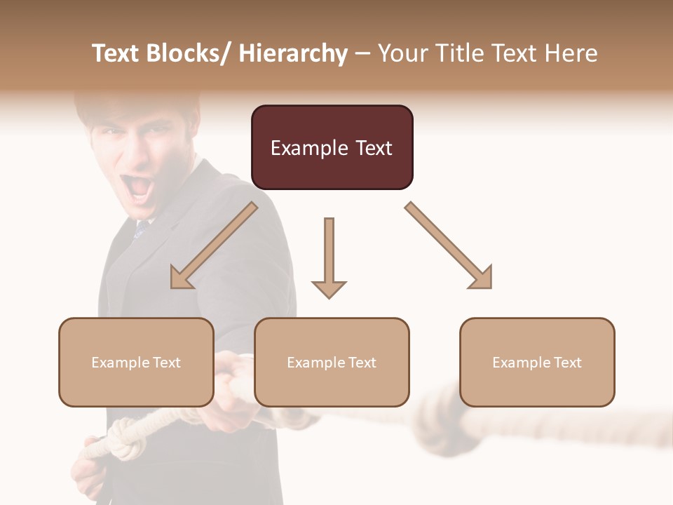 Chef Mensch Krise PowerPoint Template