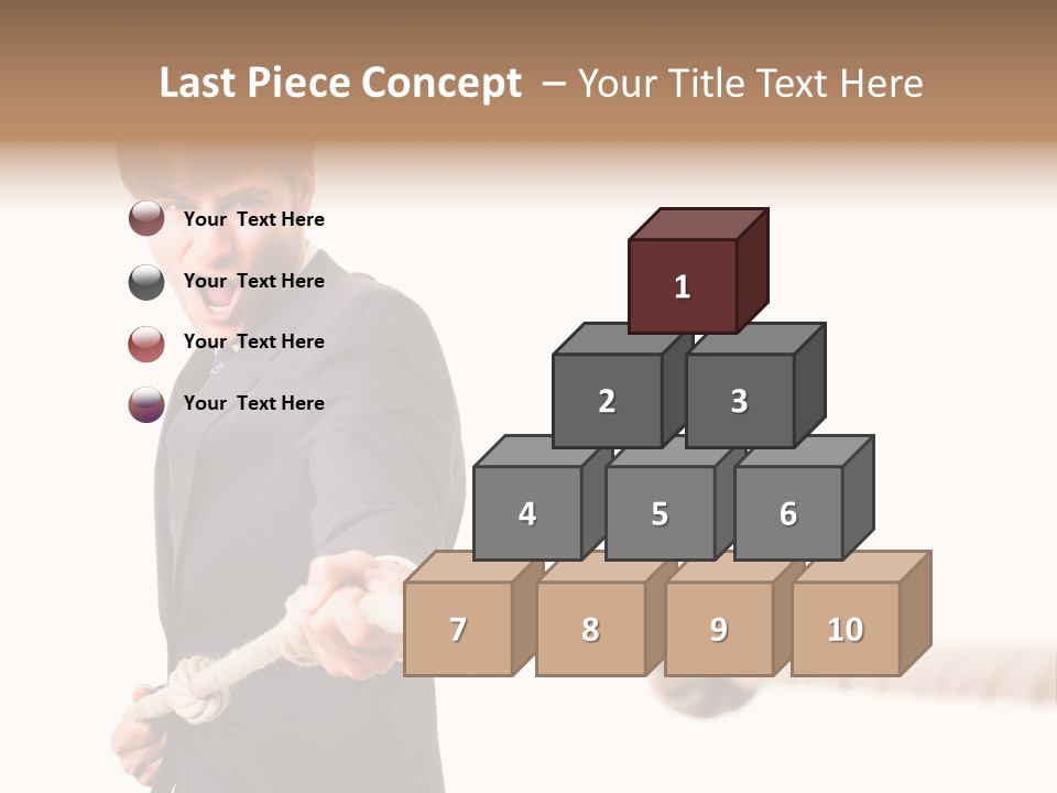 Chef Mensch Krise PowerPoint Template