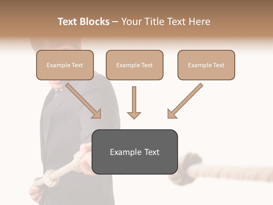 Chef Mensch Krise PowerPoint Template