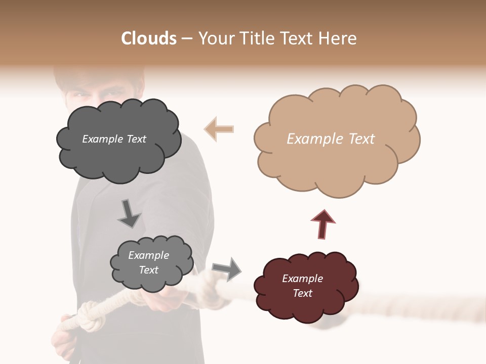 Chef Mensch Krise PowerPoint Template
