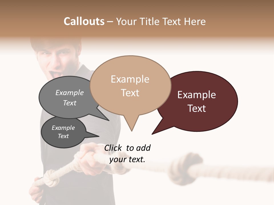 Chef Mensch Krise PowerPoint Template