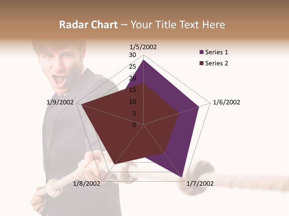 Chef Mensch Krise PowerPoint Template