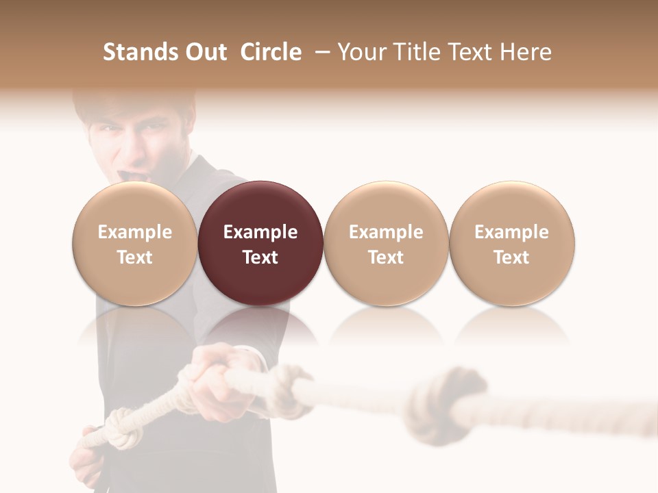 Chef Mensch Krise PowerPoint Template