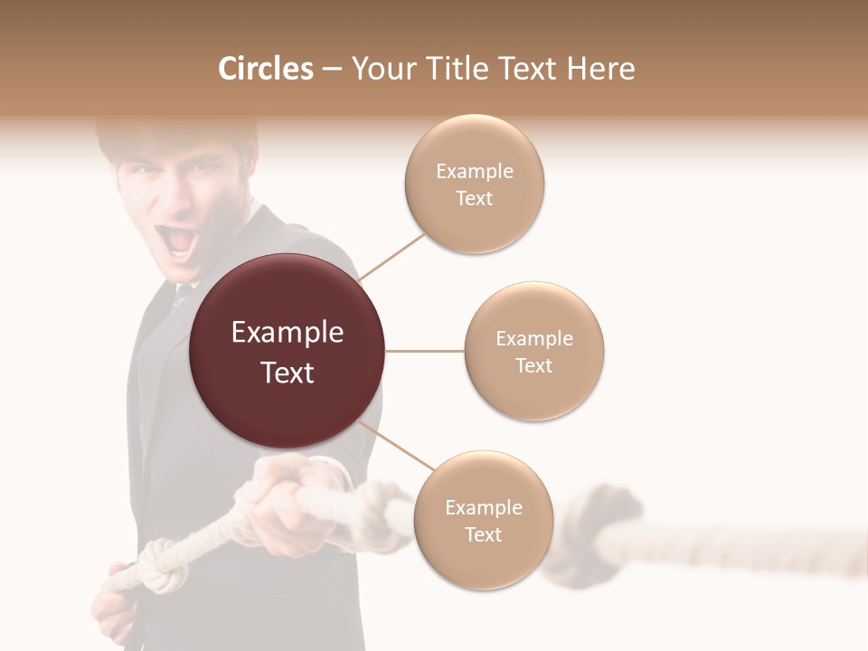 Chef Mensch Krise PowerPoint Template