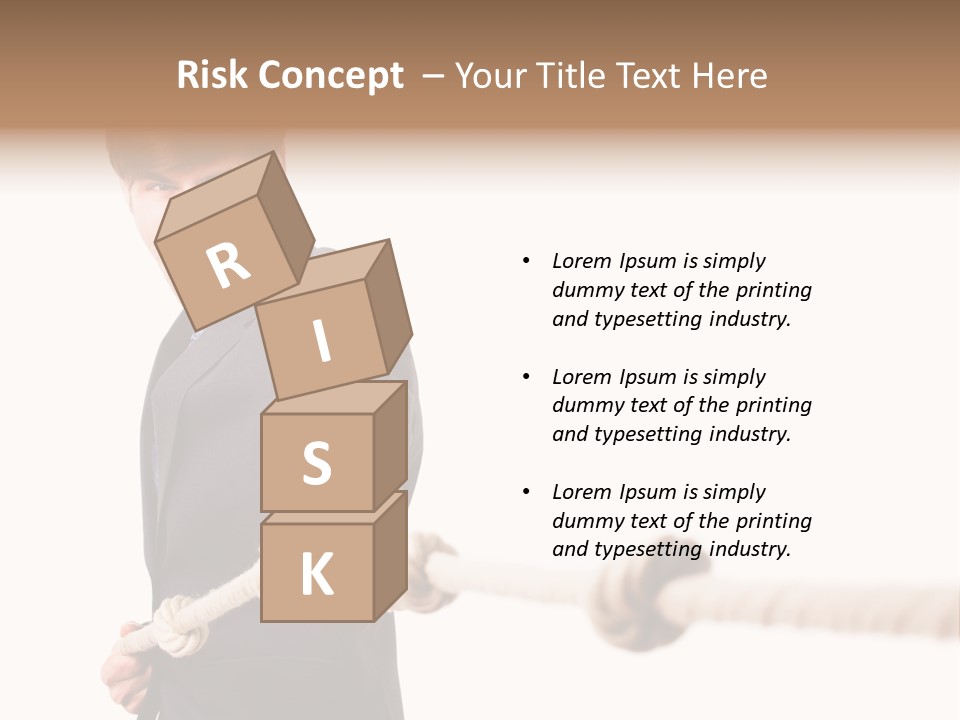 Chef Mensch Krise PowerPoint Template