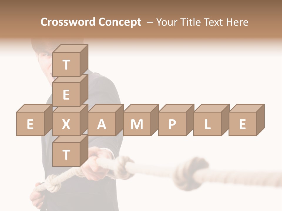 Chef Mensch Krise PowerPoint Template