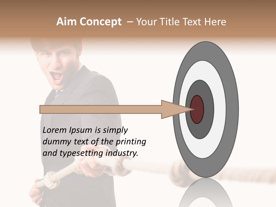 Chef Mensch Krise PowerPoint Template