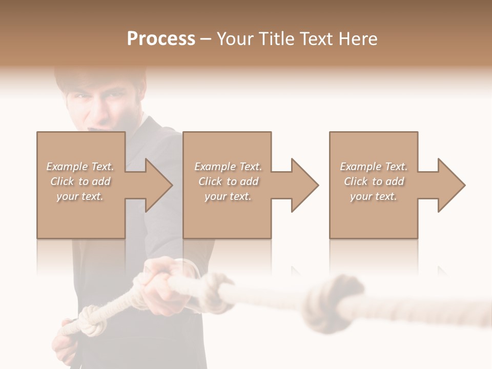 Chef Mensch Krise PowerPoint Template