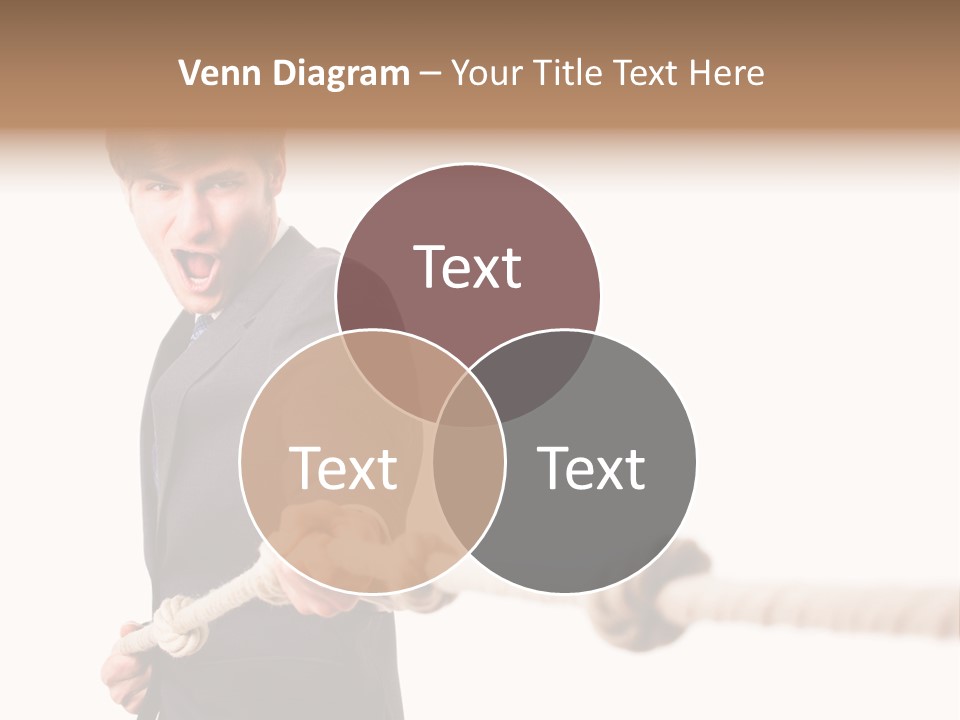 Chef Mensch Krise PowerPoint Template